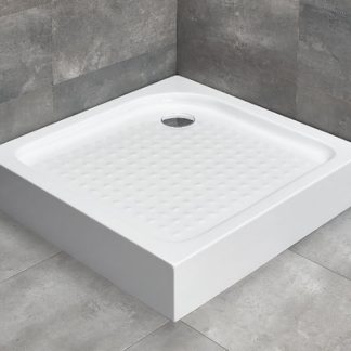 Radaway Rodos C szögletes akril zuhanytálca fix előlappal + szifon!