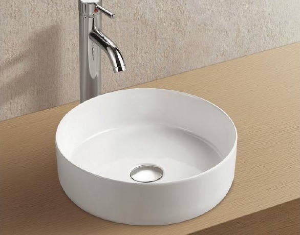 Wellis Rose pultra építhető kerek porcelán mosdó Ø35,5 × 11,7 cm WF00044