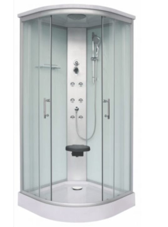 Sanotechnik RUMBA hidromasszázs zuhanykabin fehér 90 x 90 x 215 cm CL88