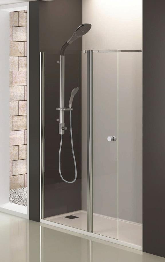 Sanotechnik Sanoflex Grande MT130 kétrészes zuhanyajtó 127-129 x 195 cm