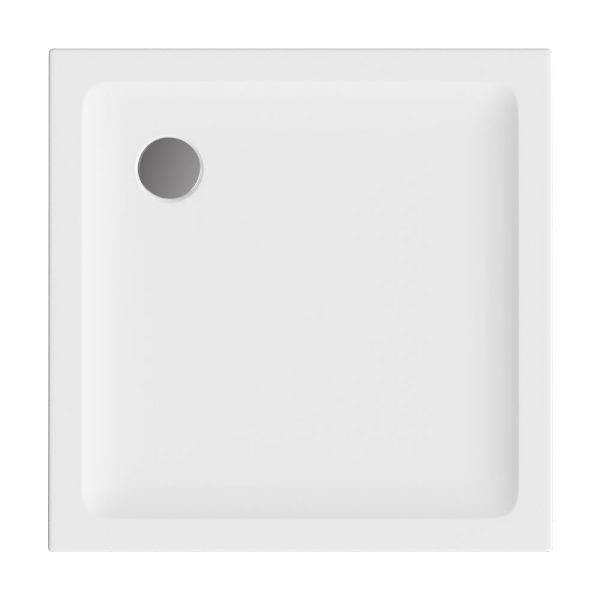N-Smart Sevi-C szögletes akril zuhanytálca 80 x 80 x 11 cm - BRNA.LUP.080.080.WHC - Image 3