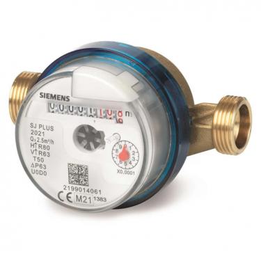 Siemens lakásmérő vízóra hideg vízre 3/4" csatlakozók nélkül WKF240.E130