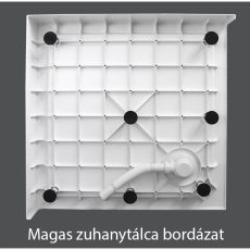 Wellis WC00405 magas íves zuhanytálca 90 x 90 x 15 cm - Image 2
