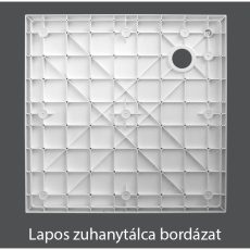 Wellis WC00411 lapos íves zuhanytálca 80 x 80 x 4 cm - Image 2
