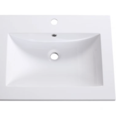 Sanotechnik Soho Black 60 ráépíthető öntött márvány mosdó D6046
