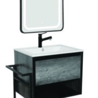 Sanotechnik Soho Black 60 törölközőtartó függesztett alsóbútorokhoz RT20