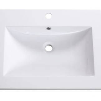 Sanotechnik Soho Black 80 ráépíthető öntött márvány mosdó D8021