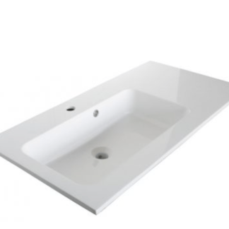 Sanotechnik Soho Black 90 ráépíthető öntött márvány mosdó D9046