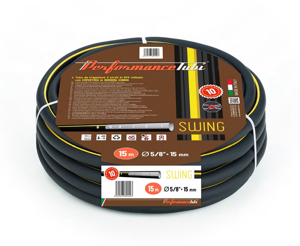 Swinger flex gumírozott locsolótömlő 3/4" -25 méteres tekercs