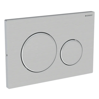 Geberit Sigma20 szálcsiszolt/fényes króm/szálcsiszolt, vandálbiztos nyomólap 115.889.SN.1
