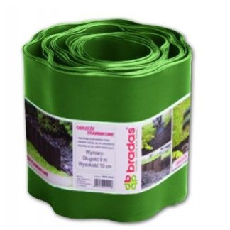 Bradas univerzális ágyásszegély 9 m x 15 cm, zöld (K12/240) - OBFG0915