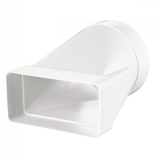 Vents pvc lapos, merev szellőző átalakító egyenes idom