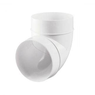 Vents pvc kerek, merev szellőző könyök idom