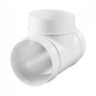 Vents pvc kerek, merev szellőző T idom