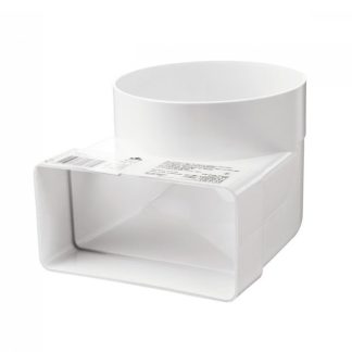 Vents pvc lapos, merev szellőző átalakító 90° idom