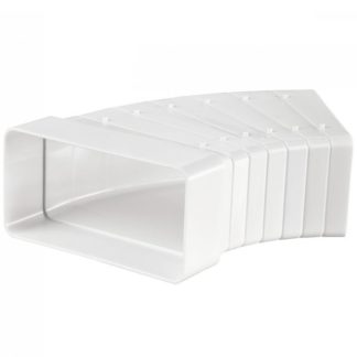 Vents pvc lapos, merev szellőző 45° vízszintes