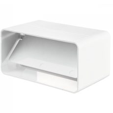 Vents pvc lapos, merev szellőző csőtoldó idom visszacsapóval