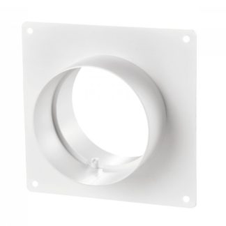 Vents pvc kerek, merev szellőző csőtoldó idom beépítőkerettel