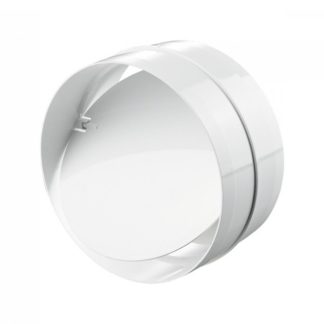 Vents pvc kerek, merev szellőző csőtoldó idom visszacsapóval