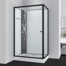 Sanotechnik VIVA 1 hidromasszázs zuhanykabin, aszimmetrikus 80x120x225 cm PS19B
