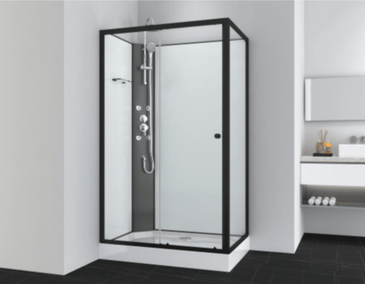 Sanotechnik VIVA 1 hidromasszázs zuhanykabin, aszimmetrikus 80x120x225 cm PS19B