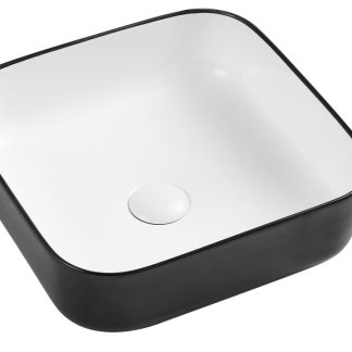 Wellis Azalea B&W Matt pultra építhető porcelán mosdó 39 × 39 cm WF00088