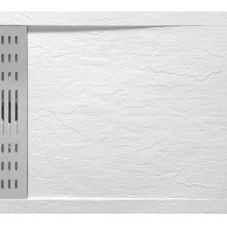 Wellis Ergo White kőhatású műmárvány zuhanytálca