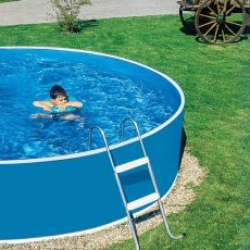 Wellis Lagoon Basic 460/90 fémvázas kerek medence 2 m3/h homokszűrővel, Mistry fóliával EM00031