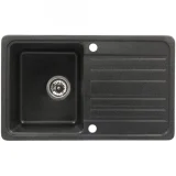 H2 Yukon II grafit csepptálcás gránit mosogatótálca 760x460x200 mm
