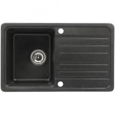 H2 Asparo grafit csepptálcás gránit mosogatótálca 775x435x170 mm