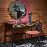 TMP IRON fürdőszobai tükör - FEKETE keret - kerek - 80 cm - Image 8