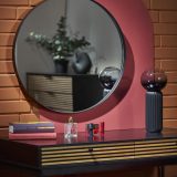 TMP IRON fürdőszobai tükör - FEKETE keret - kerek - 80 cm - Image 9