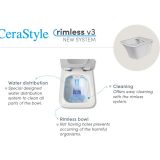 CeraStyle IBIZA fali WC - MATT FEKETE - rimless - perem nélküli - mély öblítésű - Image 6