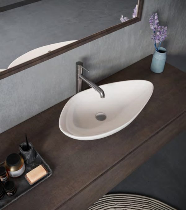 CeraStyle OLIVE - PULTRA ültethető - Top Counter - porcelán mosdó - 75 x 38 cm - Image 3