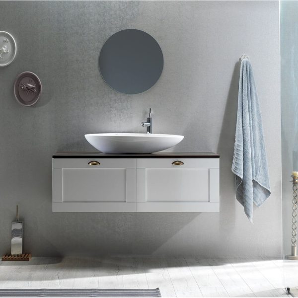 CeraStyle OLIVE - PULTRA ültethető - Top Counter - porcelán mosdó - 75 x 38 cm - Image 6