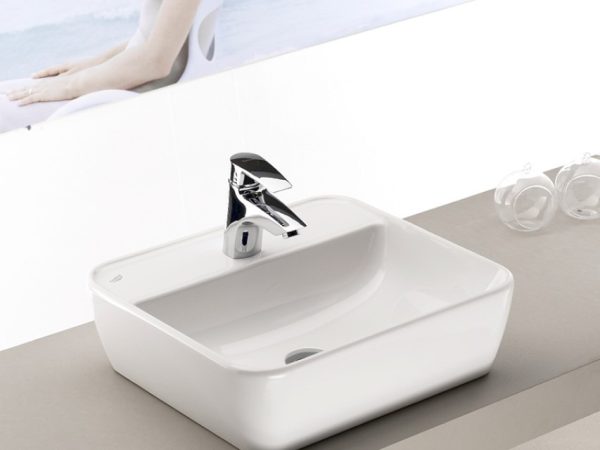 CeraStyle ONE - PULTRA ültethető - Top Counter - porcelán mosdó -  - csaplyukas - 55 x 45 cm - Image 2