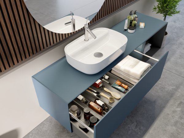 CeraStyle AQUA - PULTRA ültethető - Top Counter - porcelán mosdó - 60 x 40 cm - Image 3