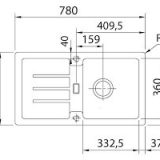 FRANKE STRATA STG 614-78 avena Fragranit mosogató - Image 2