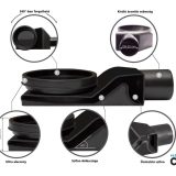 Pestan zuhanyfolyóka Confluo Premium Line FEKETE üveg 75cm - Image 5