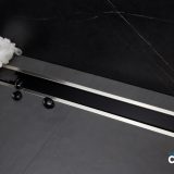 Pestan zuhanyfolyóka Confluo Premium Line FEKETE üveg 85 cm - 13000295 - Image 2