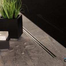 Pestan zuhanyfolyóka Confluo Slim Line 105 cm - 13000304