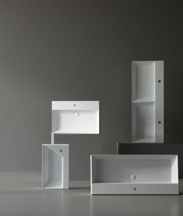 Sanovit STANCE - porcelán mosdókagyló - bal csaplyukas - 65 x 33 cm - Image 4