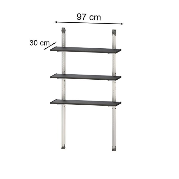 Shelving Kit fém állvány 3 polcos 100 cm - Image 3