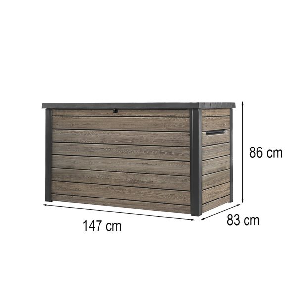 Decocoat műanyag kerti láda 870 L - Image 3
