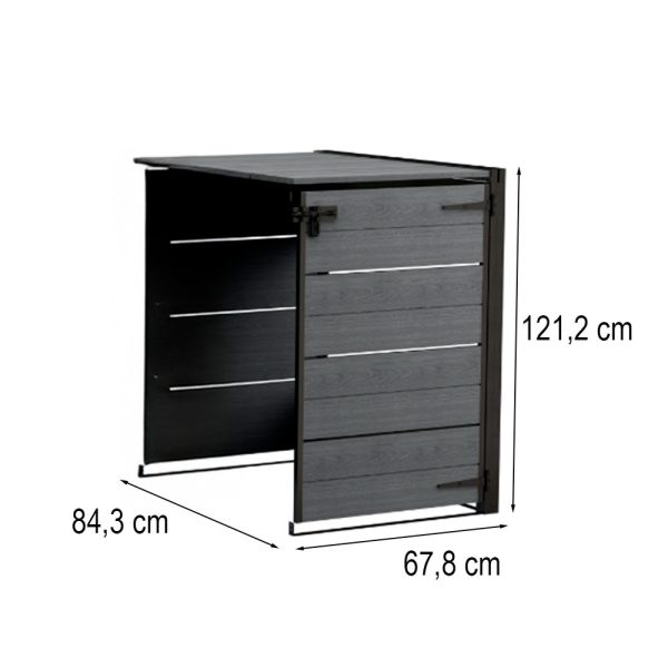 Hide away kültéri szemetes tároló - kiegészító elem 240 L - Image 3