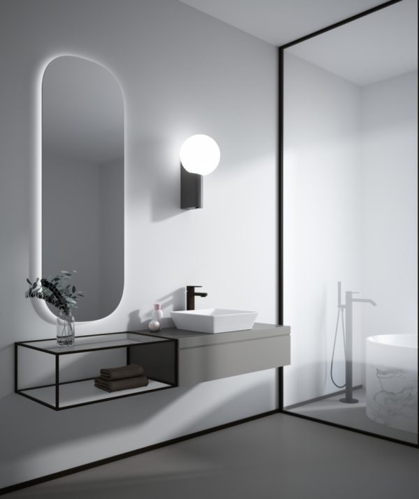 Sanovit DECENTE - PULTRA ültethető - Top Counter - porcelán mosdó -  - 40 x 40 cm - Image 3