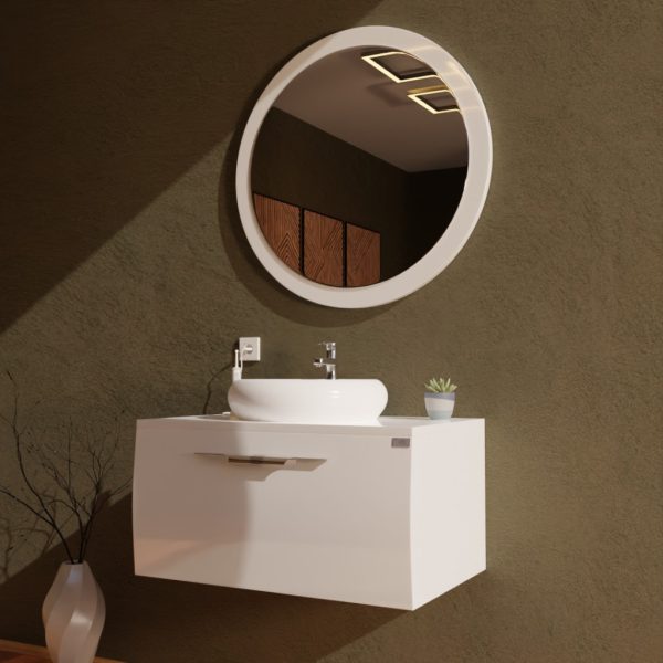 TMP MOON 80 cm fali fürdőszobabútor mosdó nélkül - TOP COUNTER mosdókhoz - Image 5