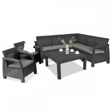 Corfu relax duo set kerti bútor garnitúra grafit -  664866_241726_223175