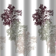 Zuhanyfüggöny - COLOR TREE - Impregnált textil - 180 x 200 cm