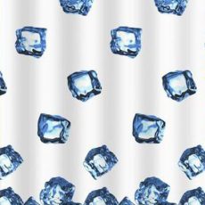 Zuhanyfüggöny - ICE CUBE - Impregnált textil - 180 x 200 cm